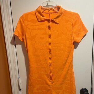 Med Short Sleeve Bodycon Jumpsuit V-Neck Button Short Rompers One Piece